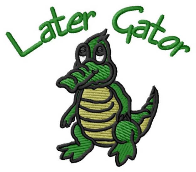 Picture of Later Gator Machine Embroidery Design