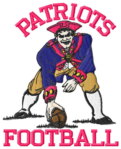 Patriots Football Machine Embroidery Design