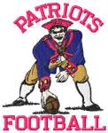 Picture of Patriots Football Machine Embroidery Design