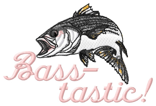 Bass-tastic Machine Embroidery Design