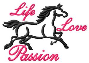 Picture of Life, Love, Passion Machine Embroidery Design