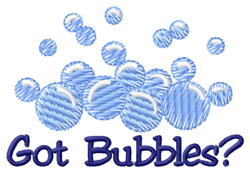 Got Bubbles? Machine Embroidery Design