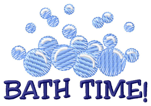 Bath Time Machine Embroidery Design