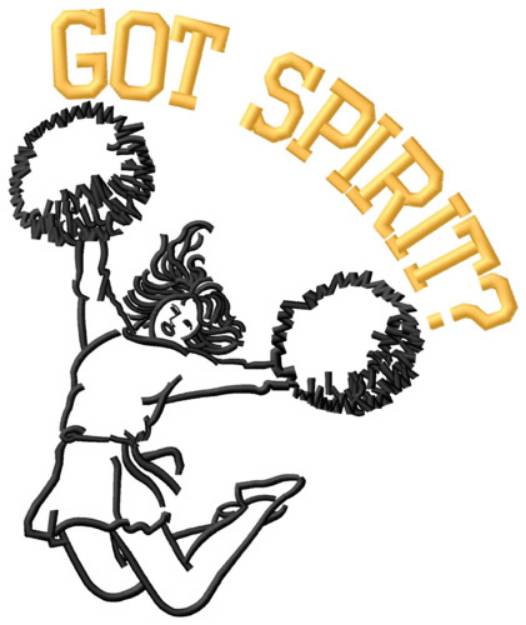 Picture of Got Spirit? Machine Embroidery Design