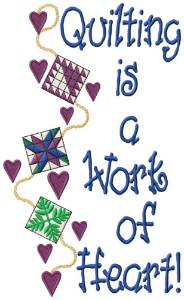 Picture of Work Of Heart Machine Embroidery Design