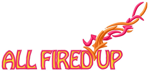 All Fired Up Machine Embroidery Design