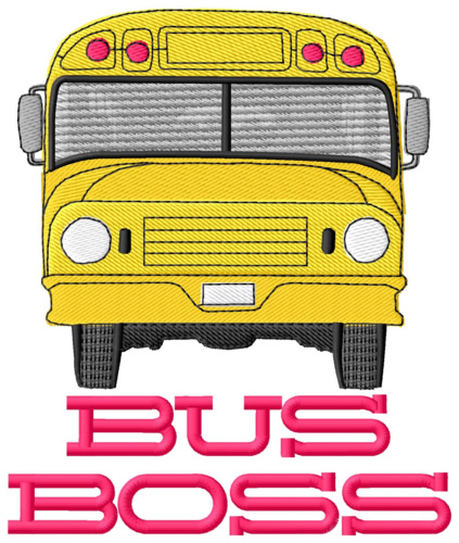 Bus Boss Machine Embroidery Design