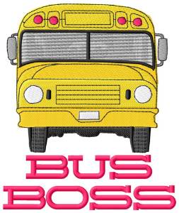 Picture of Bus Boss Machine Embroidery Design