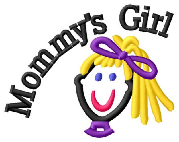 Picture of Mommys Girl Machine Embroidery Design