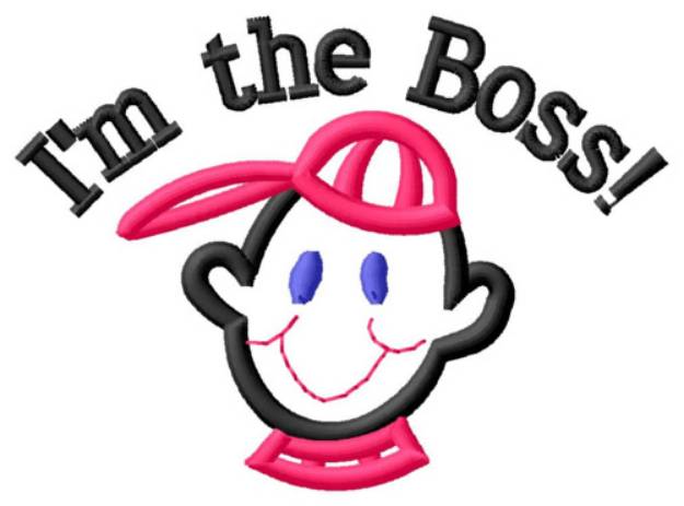 Picture of Im The Boss Machine Embroidery Design