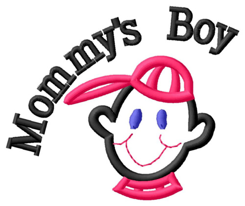 Mommys Boy Machine Embroidery Design