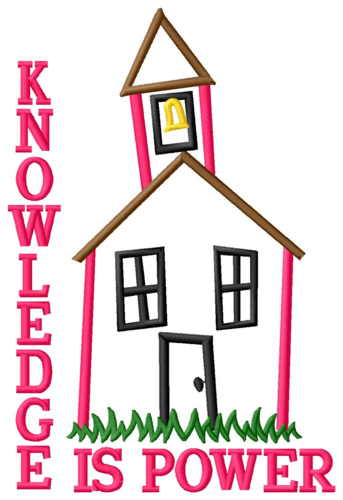 Knowledge Is Power Machine Embroidery Design