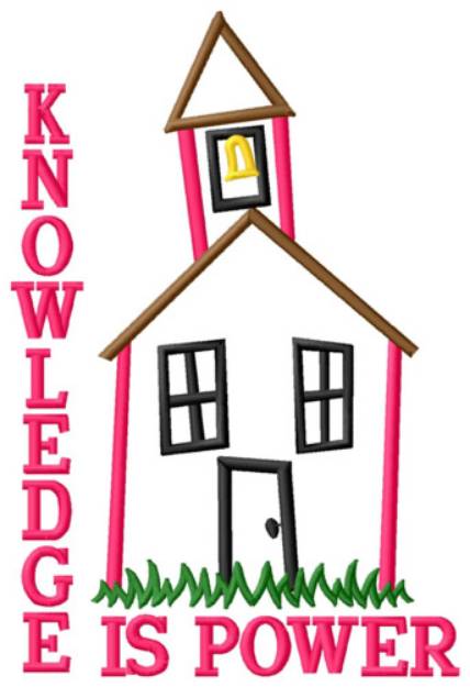 Picture of Knowledge Is Power Machine Embroidery Design