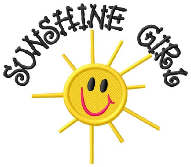 Picture of Sunshine Girl Machine Embroidery Design