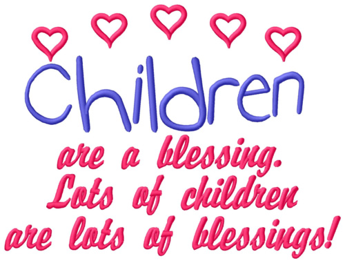 A Blessing Machine Embroidery Design