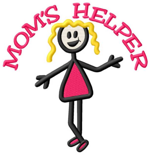 Picture of Moms Helper Machine Embroidery Design
