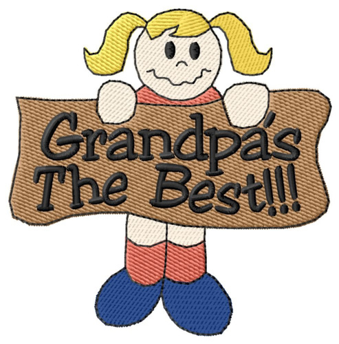 Grandpas the Best Machine Embroidery Design