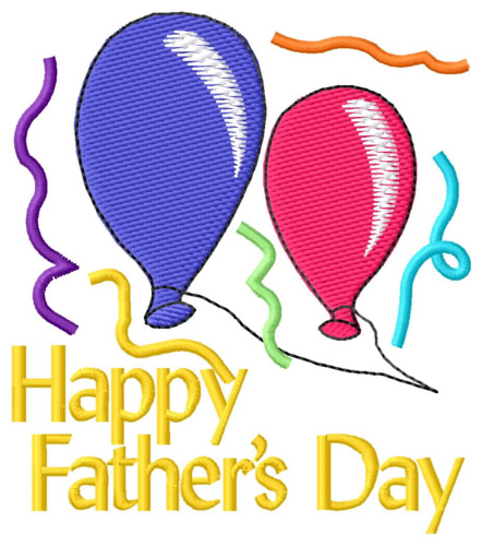Happy Fathers Day Machine Embroidery Design