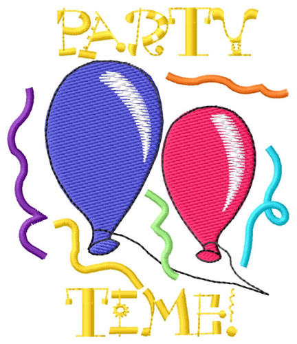 Party Time! Machine Embroidery Design
