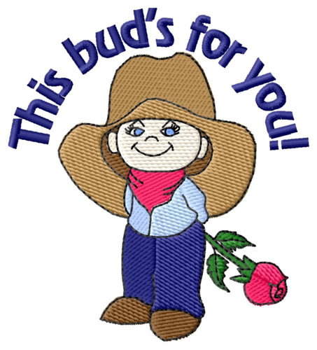 This Buds For You Machine Embroidery Design
