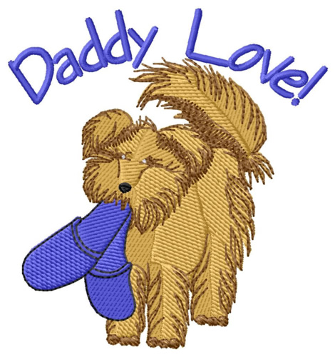 Daddy Love Machine Embroidery Design