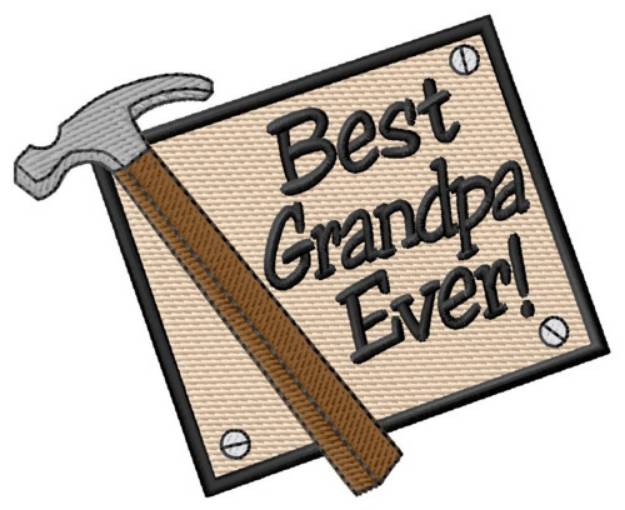 Picture of Best Grandpa Machine Embroidery Design
