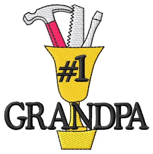 #1 Grandpa Machine Embroidery Design