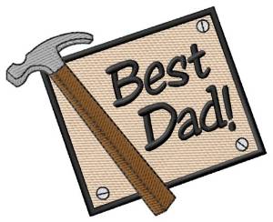 Picture of Best Dad Machine Embroidery Design