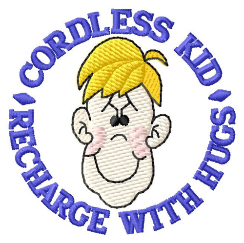 Cordless Kid Machine Embroidery Design