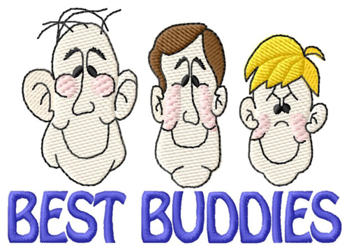 Best Buddies Machine Embroidery Design