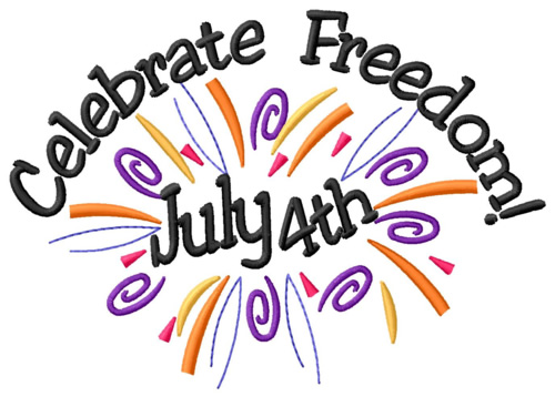 Celebrate Freedom Machine Embroidery Design
