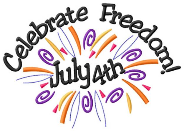 Picture of Celebrate Freedom Machine Embroidery Design