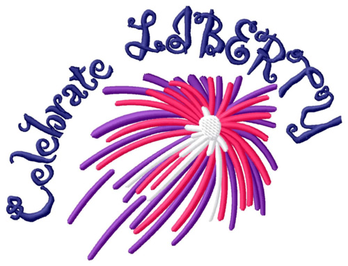 Celebrate Liberty Machine Embroidery Design