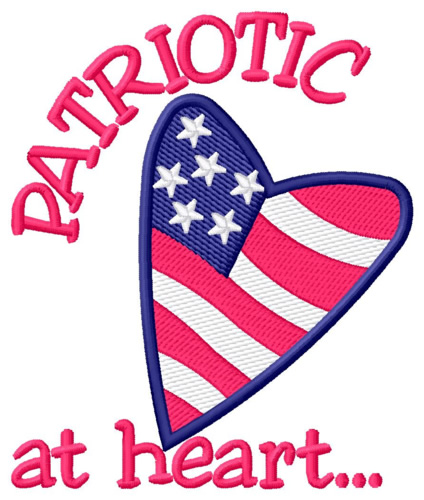 Patriot at Heart Machine Embroidery Design