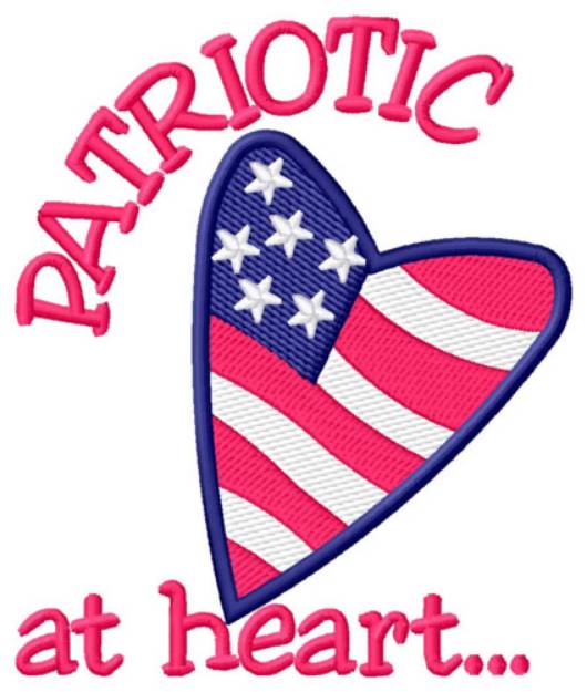 Picture of Patriot at Heart Machine Embroidery Design