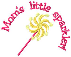 Picture of Moms Little Sparkler Machine Embroidery Design