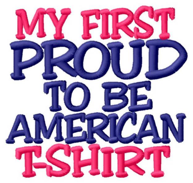 Picture of 1st American T-Shirt Machine Embroidery Design