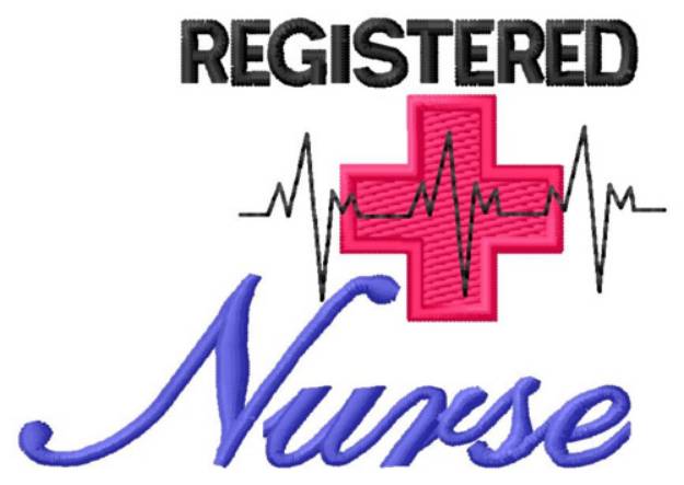 Picture of Registered Nurse Machine Embroidery Design