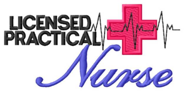 Picture of Licensed Practical Nurse Machine Embroidery Design