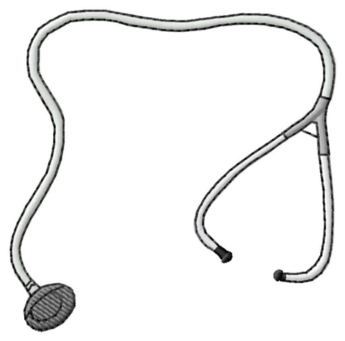 Stethoscope Machine Embroidery Design