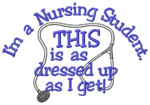 Picture of Dressed Up Nurse Machine Embroidery Design
