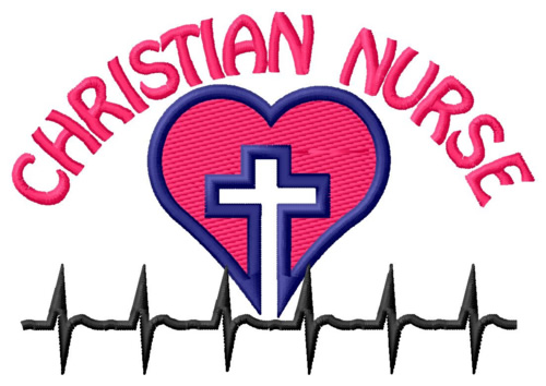 Christian Nurse Machine Embroidery Design