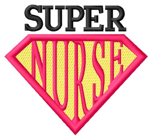 Super Nurse Machine Embroidery Design