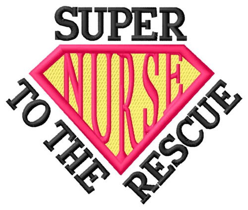 Super To the Rescue Machine Embroidery Design
