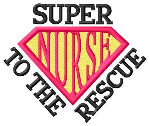 Picture of Super To the Rescue Machine Embroidery Design