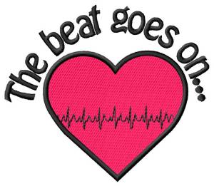 Picture of The Beat Goes On Machine Embroidery Design