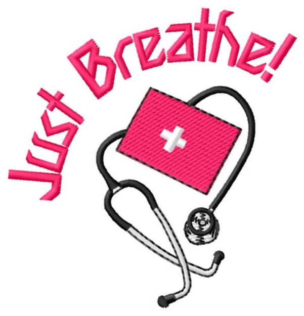 Picture of Just Breathe! Machine Embroidery Design
