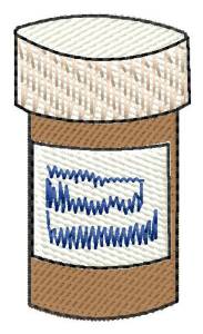 Picture of Pill Bottle Machine Embroidery Design