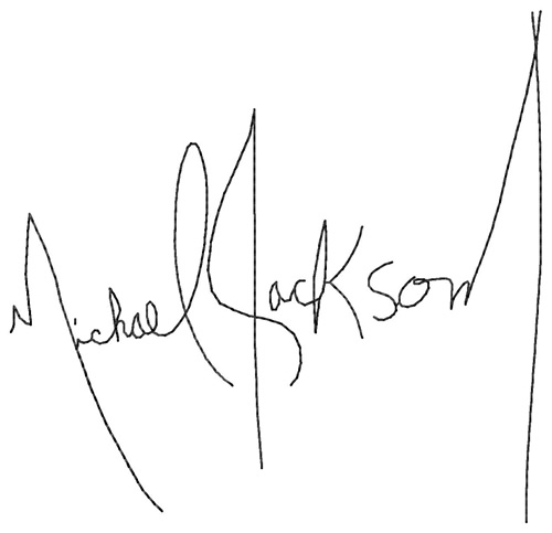 Michael Jackson Signature Machine Embroidery Design
