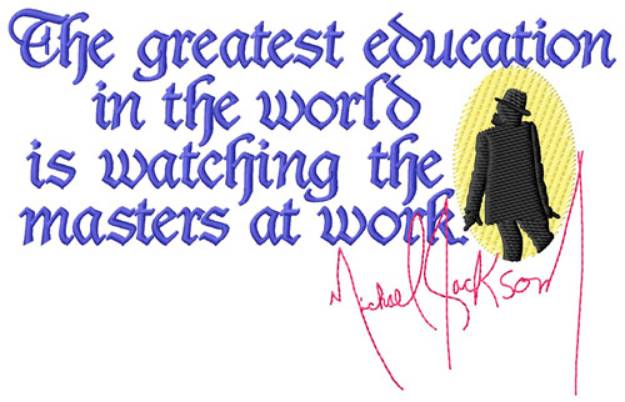 Picture of Greatest Education Machine Embroidery Design